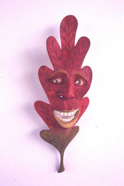 Eichenblatt Masken Unikat
